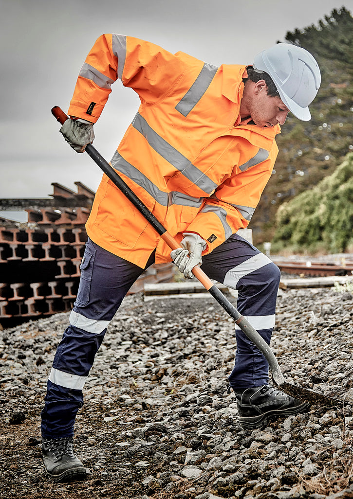 Unisex Hi Vis VIC Rail 4 In 1 Waterproof Jacket