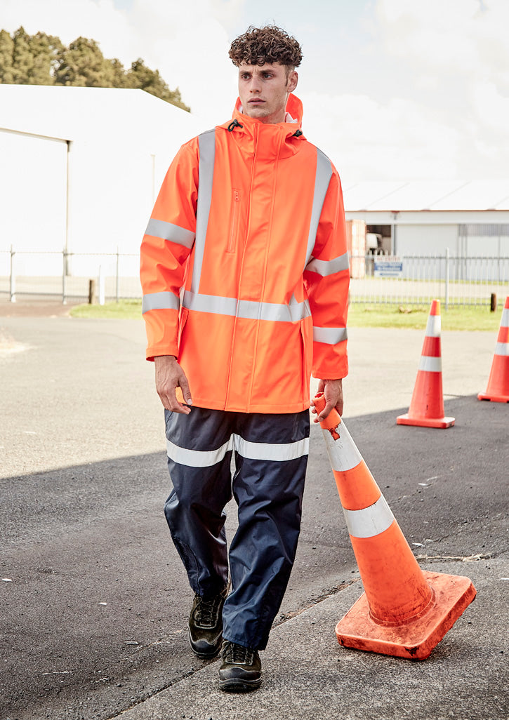Mens Hi Vis X Back Heavy Duty Waterproof Jacket