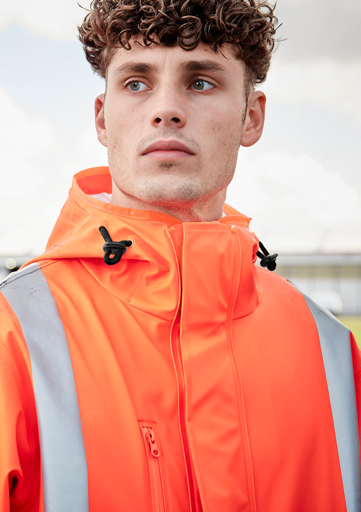 Mens Hi Vis X Back Heavy Duty Waterproof Jacket