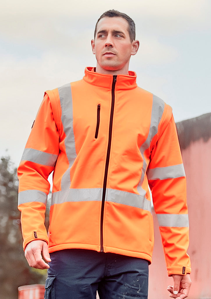 Unisex Hi Vis X Back 2 In 1 Softshell Jacket