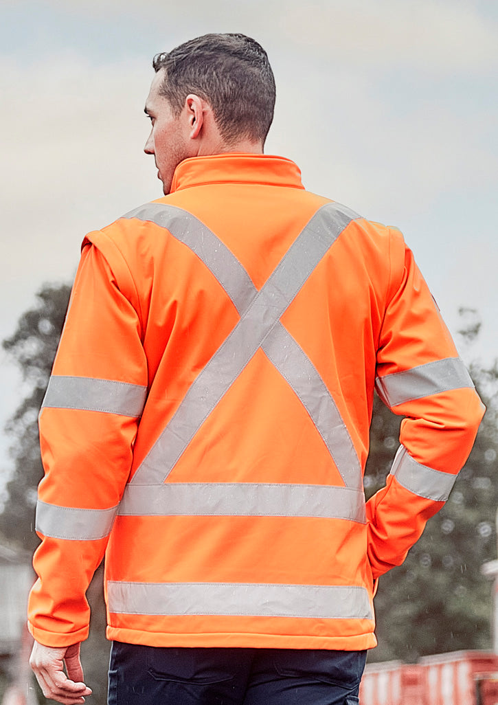 Unisex Hi Vis X Back 2 In 1 Softshell Jacket